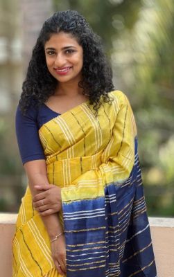 Multi Colour Pure Handloom Cotton Saree From Bengal