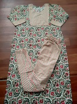 Pink Pure Handloom Cotton Kurti From Bengal