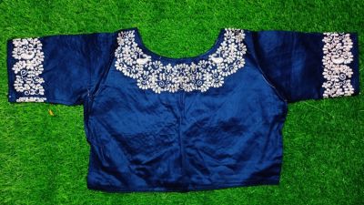 Blue Botnik Cotton Non Pad Readymade Blouse
