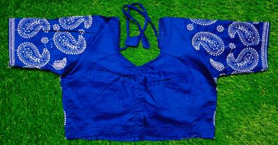 Blue Mango Cotton Non Pad Readymade Blouse