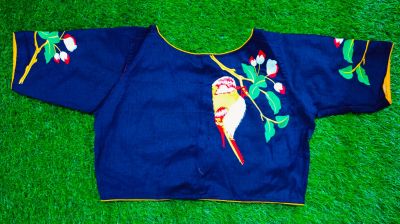 Blue Bird Cotton Non Pad Readymade Blouse