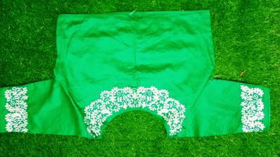 Green Botnik Cotton Non Pad Readymade Blouse