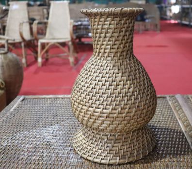 Cane Flower Pot Vase