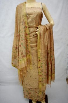 Cream Katan Silk Suit