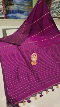 Rani Stripes Pure Handloom Cotton Saree