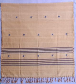 Light yellowCotton stole