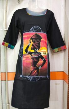 Black Colour pure handloom ladies kurti from Bengal