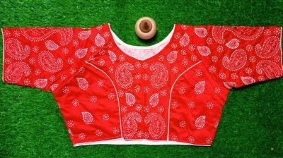 Red Mango Botnik Cotton Non Pad Ready Made Blause