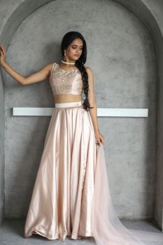 Silk Satin Lehenga
