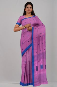 Pink Box Silk & Cotton Handloom Saree