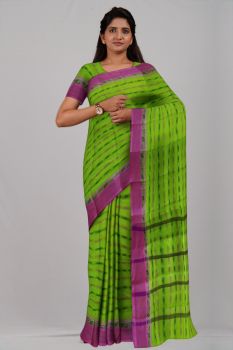 Green Rohitom Taat Cotton Handloom Saree
