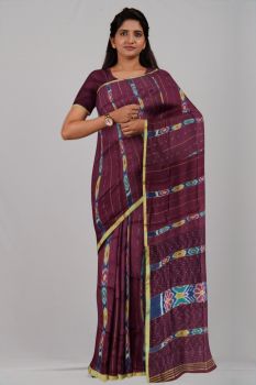 Maroon Kotki Pure Silk Handloom Saree