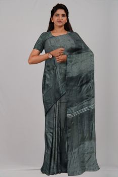 Black Line Tissue Cotton Handloom Saree