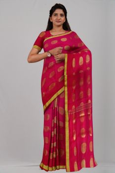 Rani Chakra Silk Handloom Saree From Bengal