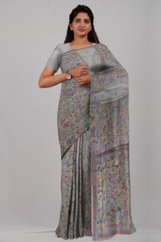 Off White Pure Handloom Kantha Stitch From Bengal