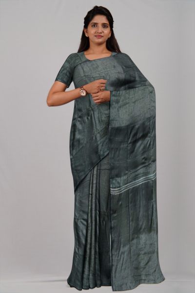 Black Line Tissue Cotton Handloom Saree